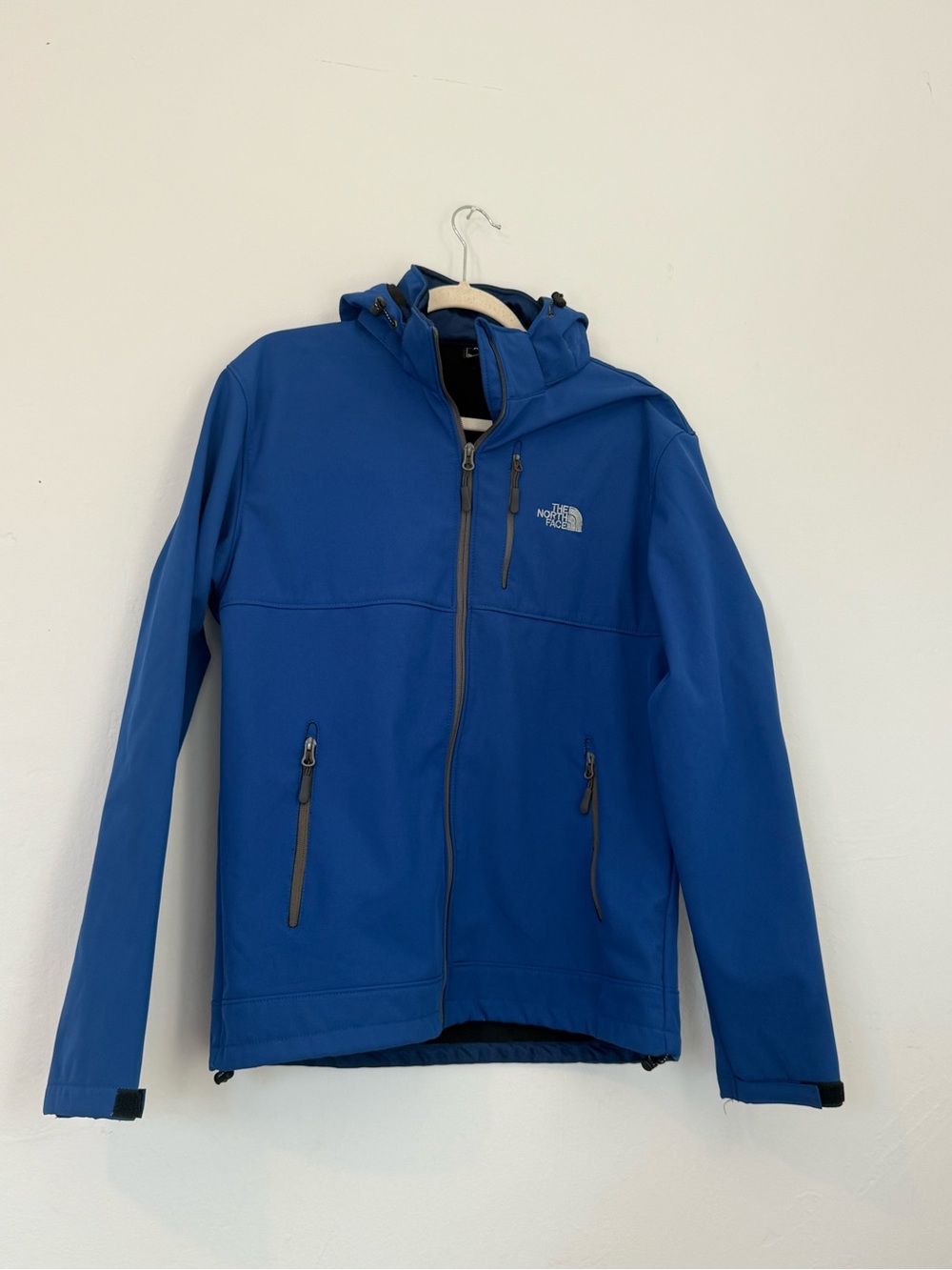 Blue the north face full zip up jacket